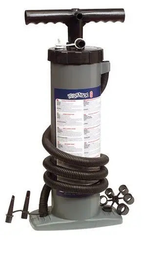 Scoprega Bravo 6 Handluftpumpe mit Manometer – Aluminium, bis 600 mbar / 8,7 psi