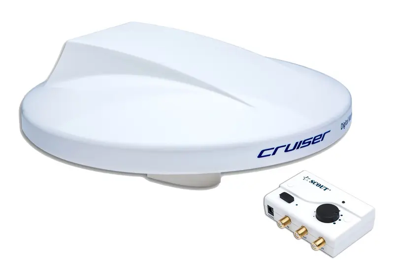 Scout Cruiser Omnidirektionale TV-Antenne – 360°-Empfang für TV, FM & DAB