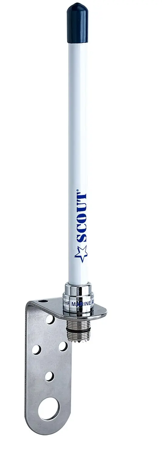 Scout KM-10 UKW Fiberglas-Antenne – kompakte Seefunkantenne für Boote & RIBs