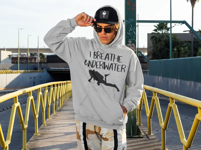 Scuba diving Hoodie Unisex | I Breathe Underwater