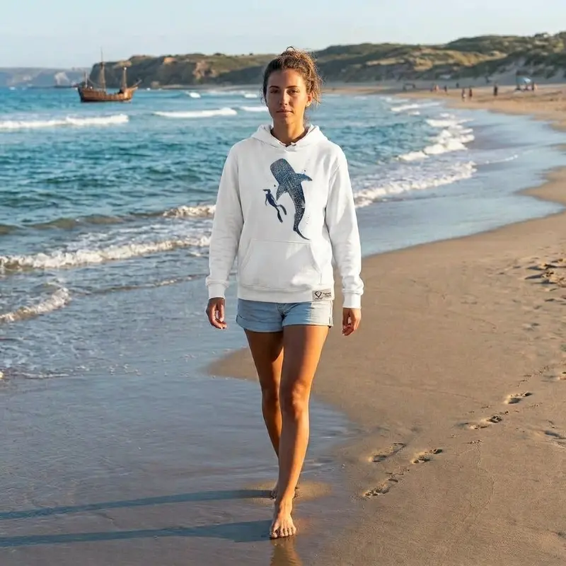 Scuba diving Hoodie Unisex | Whale Shark & Diver Collage