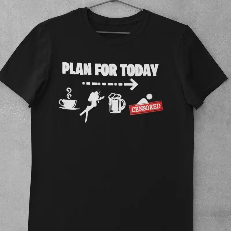 Scuba diving T-Shirt for Men | Plan for Today