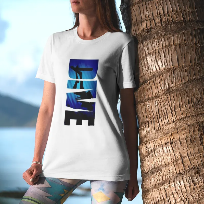 Scuba diving T-Shirt for Women | DIVE - Slim Fit