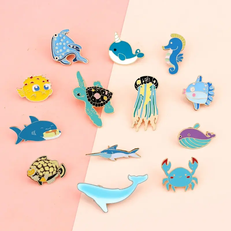 Sea Creatures Pins