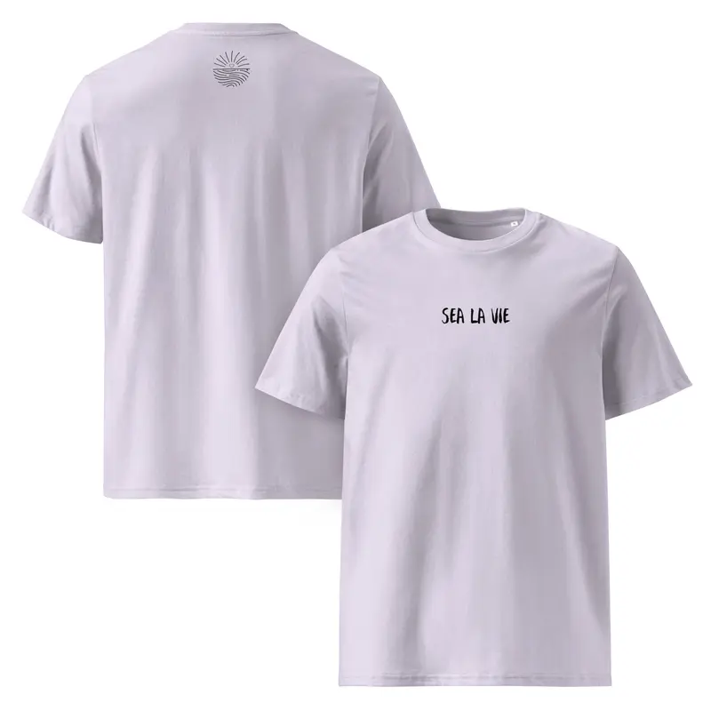 Sea LA Vie-Surfboard, Herz & Sonne-BIO--T-Shirt
