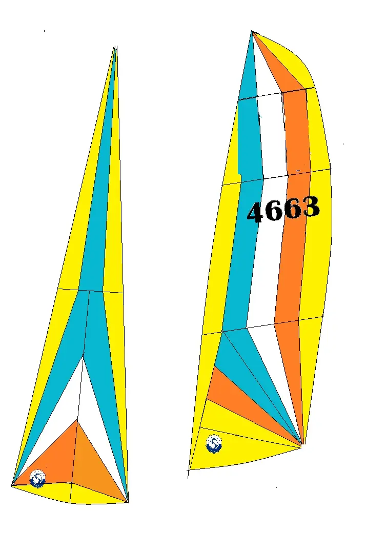 Segelsatz Dacron geeignet für Hobie 15