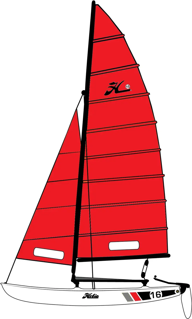 Segelsatz Hobie Cat 16 red (SONDERFARBE)