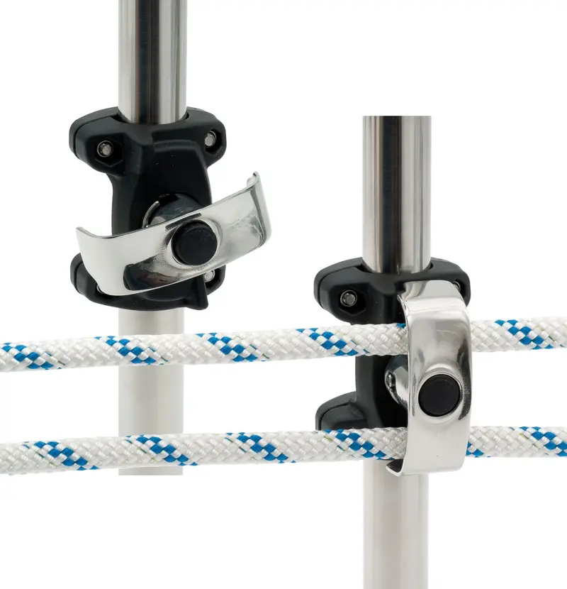 Seldén Doppelter Leinenführungsbeschlag für Relingsstützen – D 25/30 mm