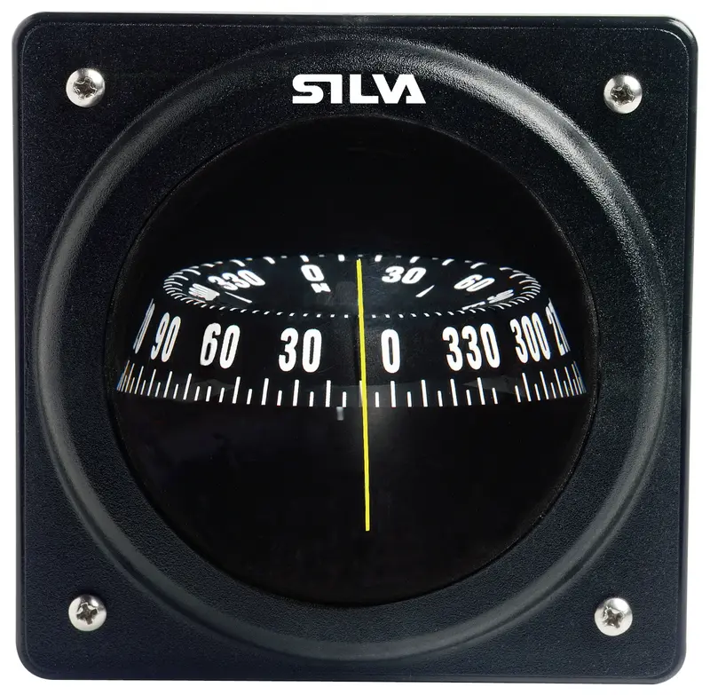 Silva Kompass 70P – gedämpfter Einbaukompass für Motorboote
