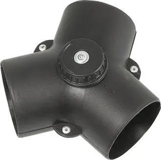 Sirocco Y-Warmluftverteiler – regulierbar, für Luftschlauch ID 75/60/60 mm