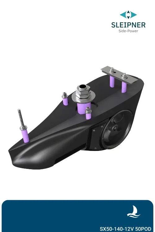 Sleipner® externes Bug/Heckstrahlruder SX50 POD 12V I bis 150mm Rumpfstärke (SX50/140-12V-150mmPOD-2)