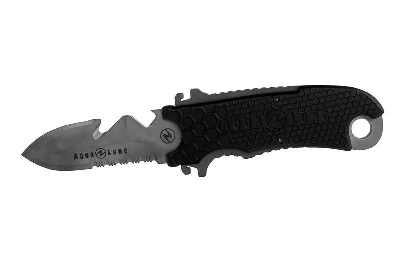 Small Squeeze Titanium Messer - Spitz - 8,9cm