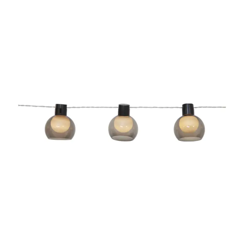 Solar-Lichterkette Smoky mit 10 Leuchten | 270 cm