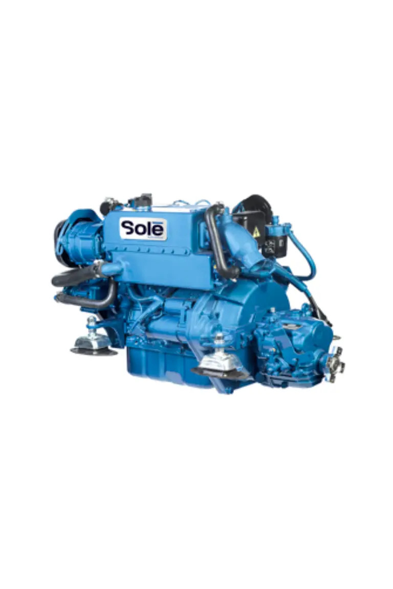 Solé Mini 44 – 42 PS Schiffsdiesel mit Technodrive TMC60P Getriebe (2.00