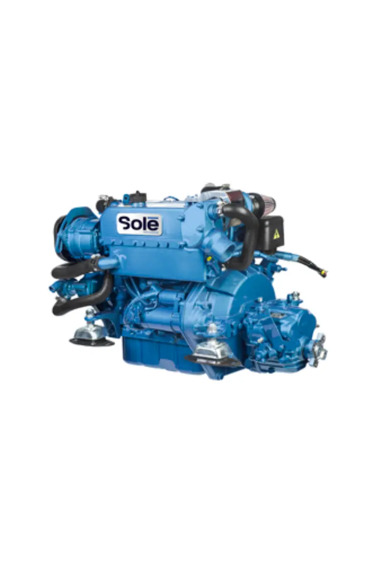Solé Mini 55 Turbo – 50 PS Schiffsdiesel mit TM345 Wendegetriebe (2.00