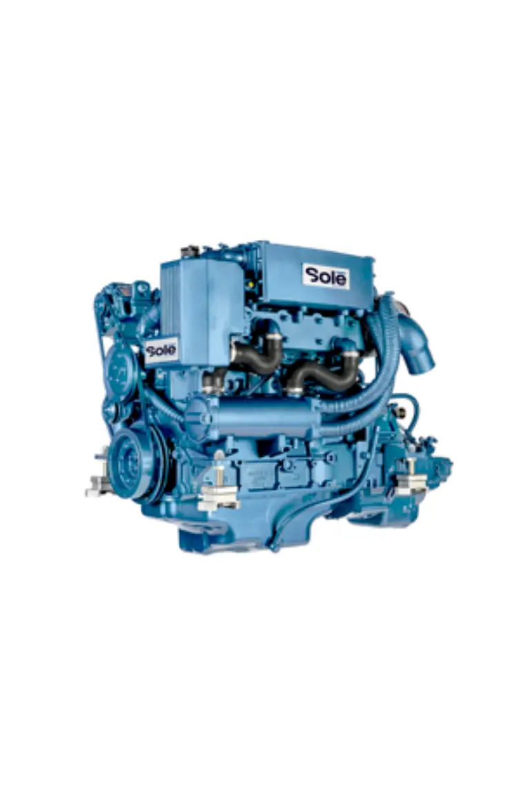 Solé SDZ 165 Turbo Schiffsdiesel mit TM880A Getriebe R=2.60