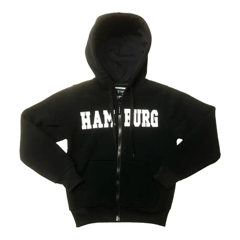 SOUVENIR ZIP HOODIE KIDS HAMBURG BLACK