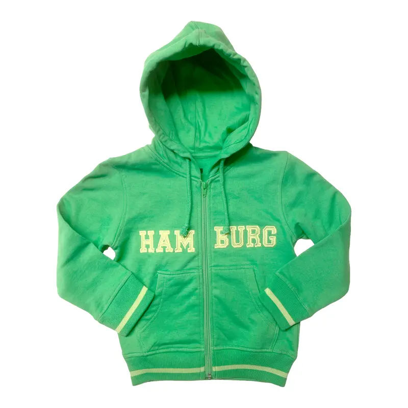 SOUVENIR ZIP HOODIE KIDS HAMBURG GREEN