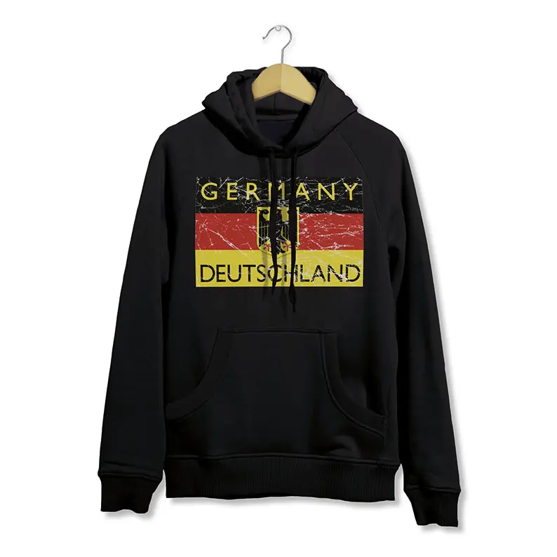 SOUVENIRWORLD HOODIE GERMANY VINTAGE BLACK