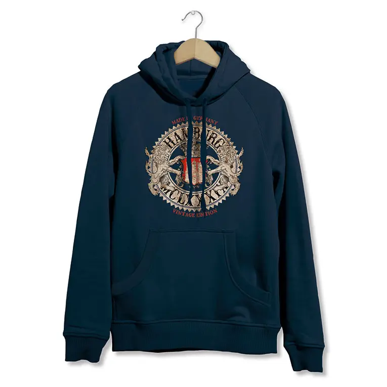 SOUVENIRWORLD HOODIE LIONS ROCK HH NAVY