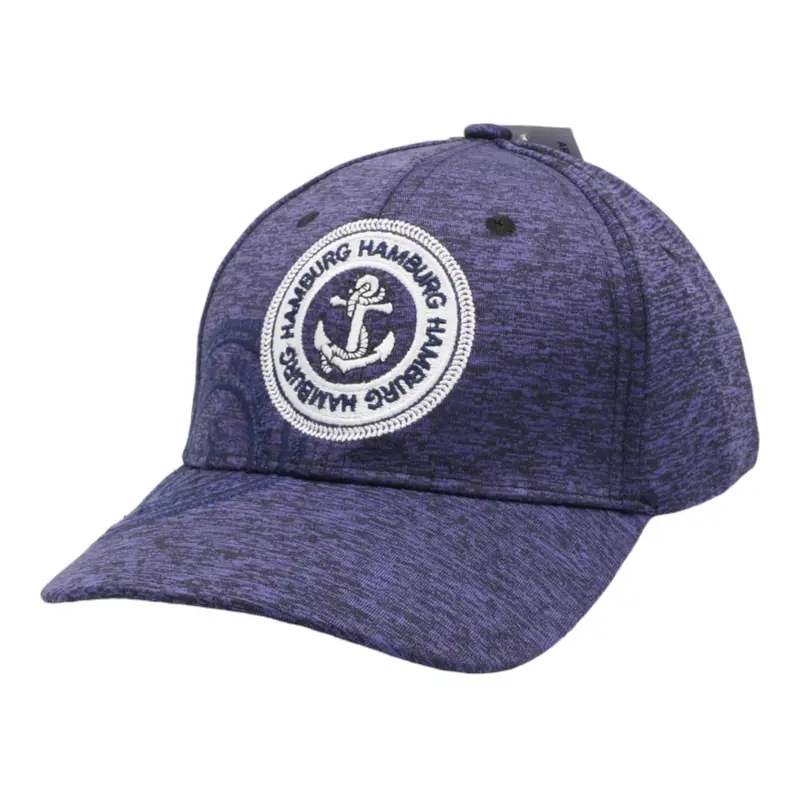 SOUVENIRWORLD SNAPBACK HAT HAMBURG ANCHOR NAVY BLUE