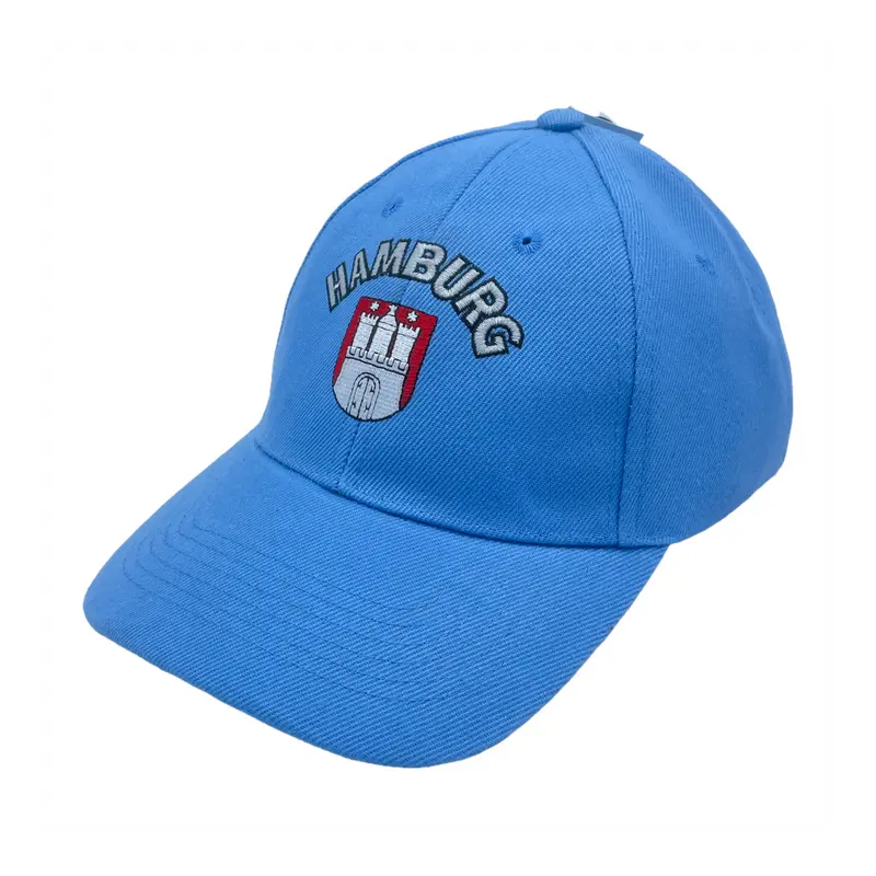 SOUVENIRWORLD SNAPBACK HAT HAMBURG LIGHT BLUE