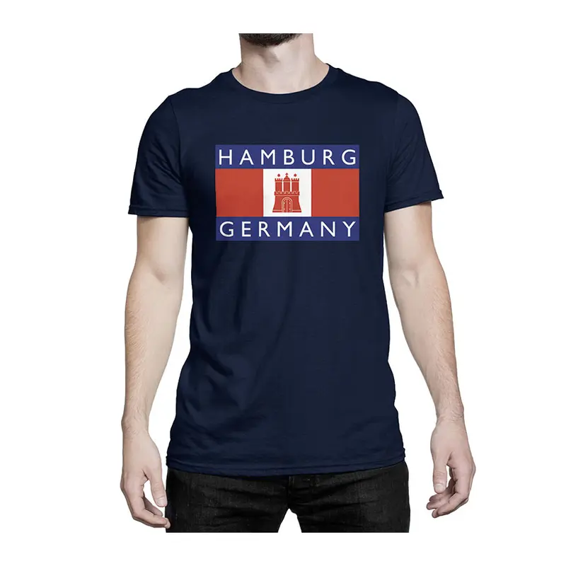 SOUVENIRWORLD TEE FLAG HH NAVY