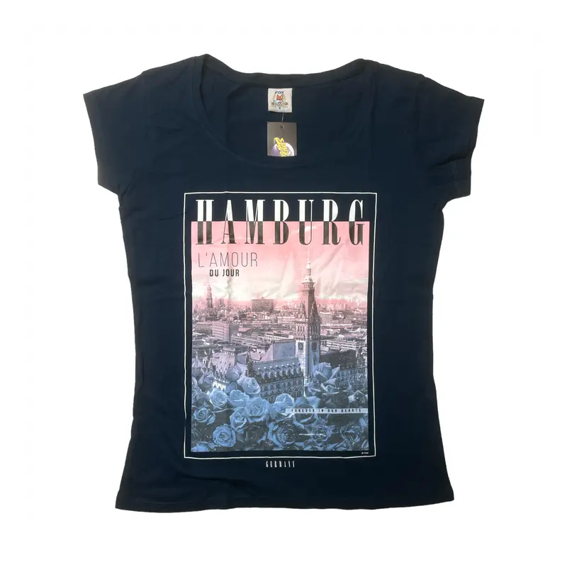 SOUVENIRWORLD TEE GIRLY LÁMOUR HH NAVY