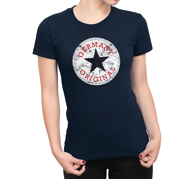 SOUVENIRWORLD TEE GIRLY STAR CITY HH NAVY
