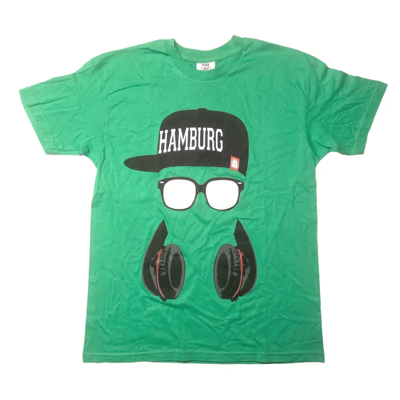 SOUVENIRWORLD TEE GLASSES HH GREEN