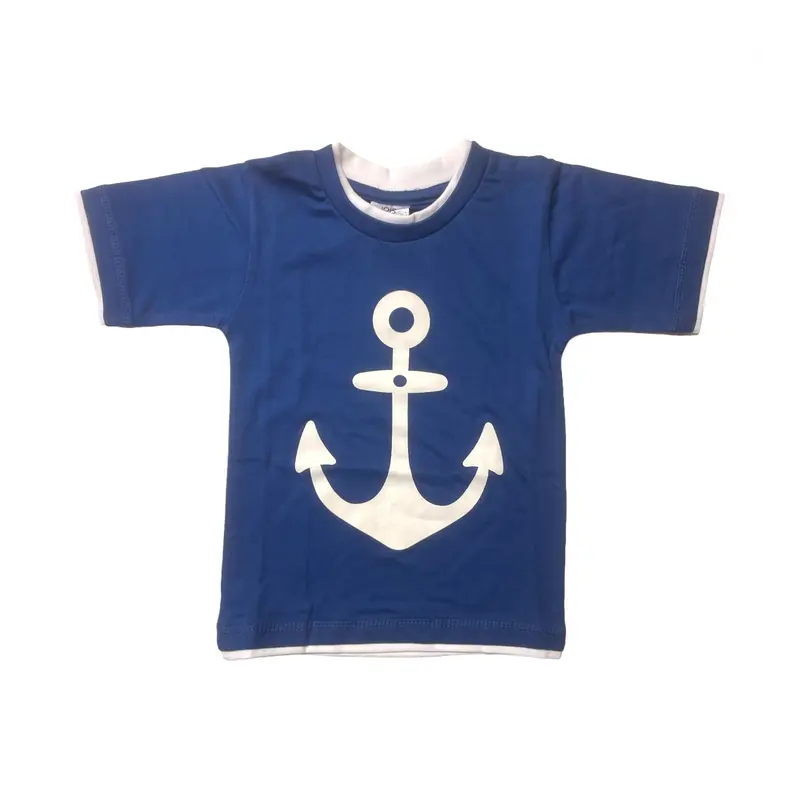 SOUVENIRWORLD TEE KIDS ANCHOR BLUE