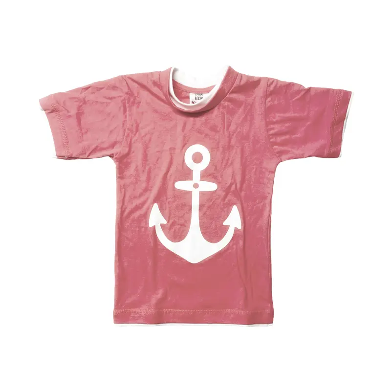 SOUVENIRWORLD TEE KIDS ANCHOR PINK