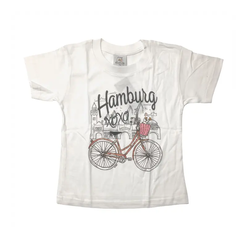 SOUVENIRWORLD TEE KIDS BONJOUR HH WHITE