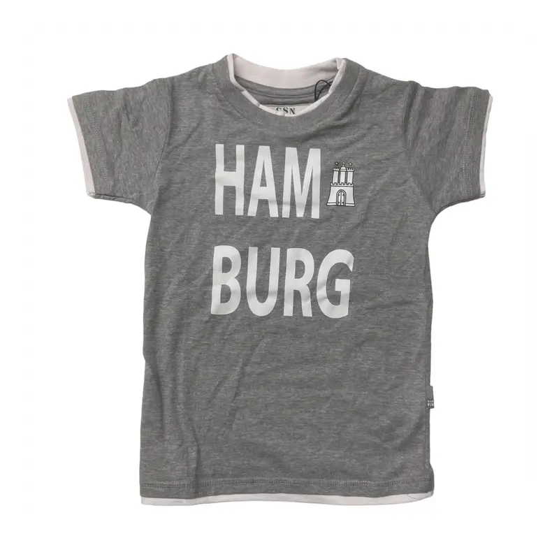 SOUVENIRWORLD TEE KIDS HAMBURG GREY