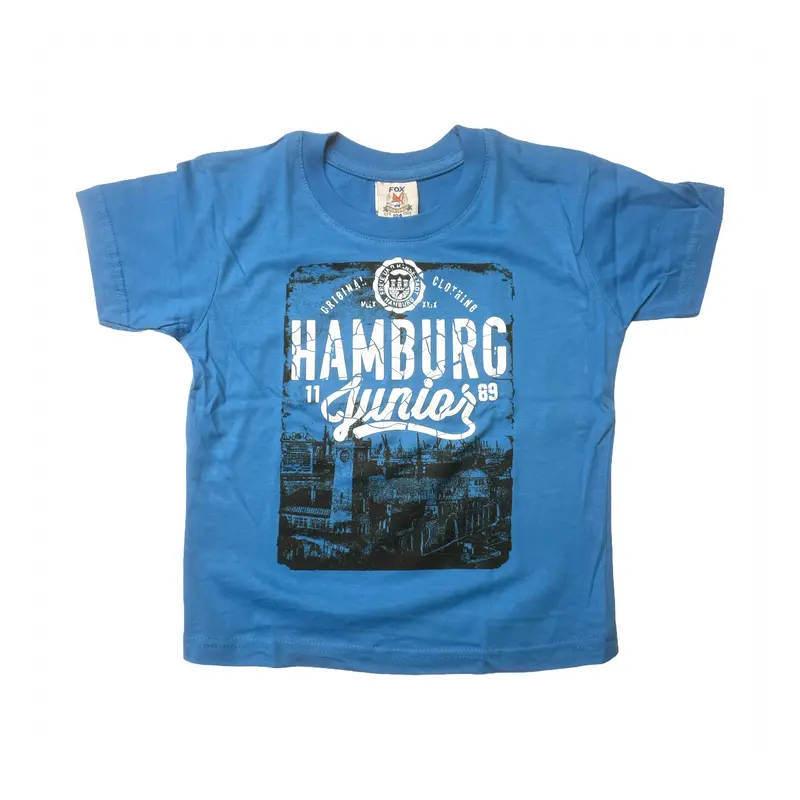 SOUVENIRWORLD TEE KIDS JUNIOR HH LIGHT BLUE