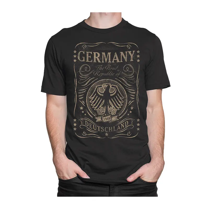 SOUVENIRWORLD TEE NEW FASHIONED GERMANY BLACK