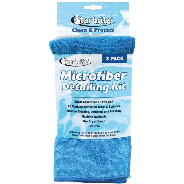 Star Brite Mikrofasertuch-Set – Reinigen, Detailing & Polieren, 3-teilig