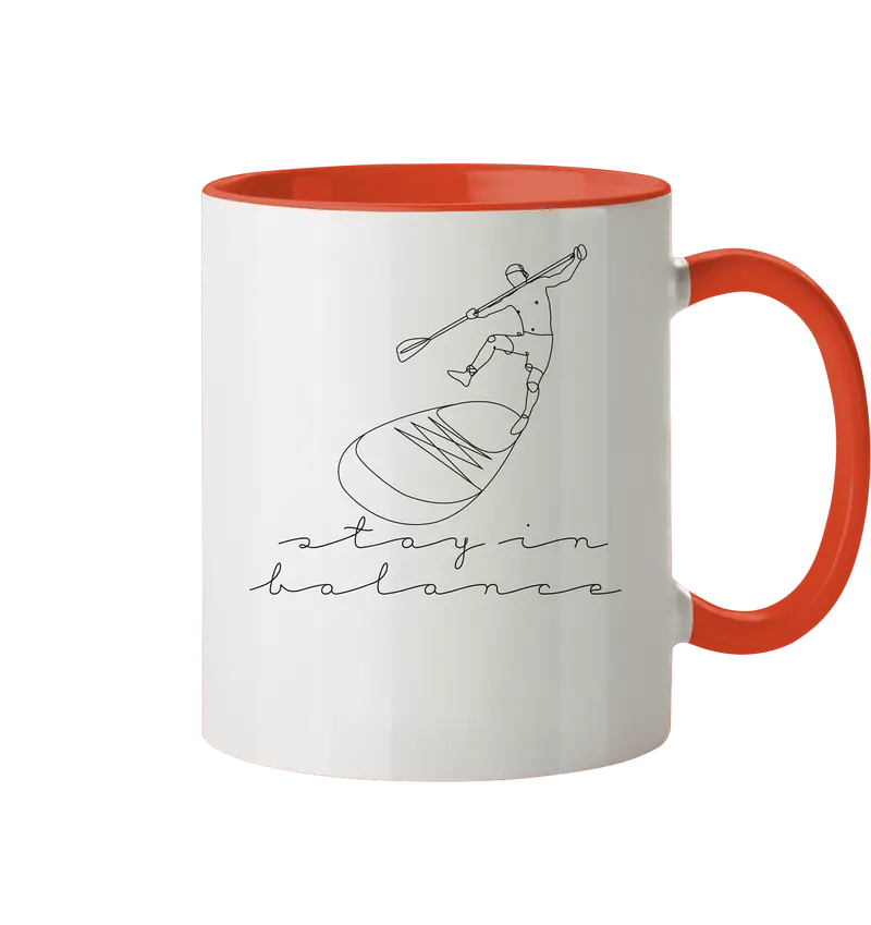 SUP Board - Stay In Balance - Tasse zweifarbig