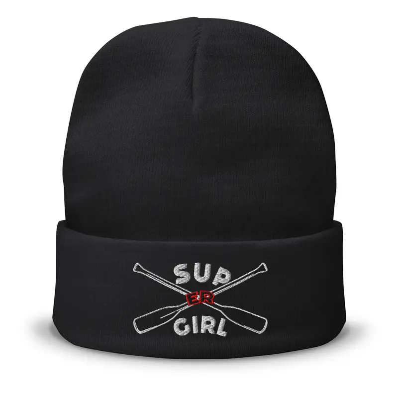 SUP ER GIRL-Knit Beanie