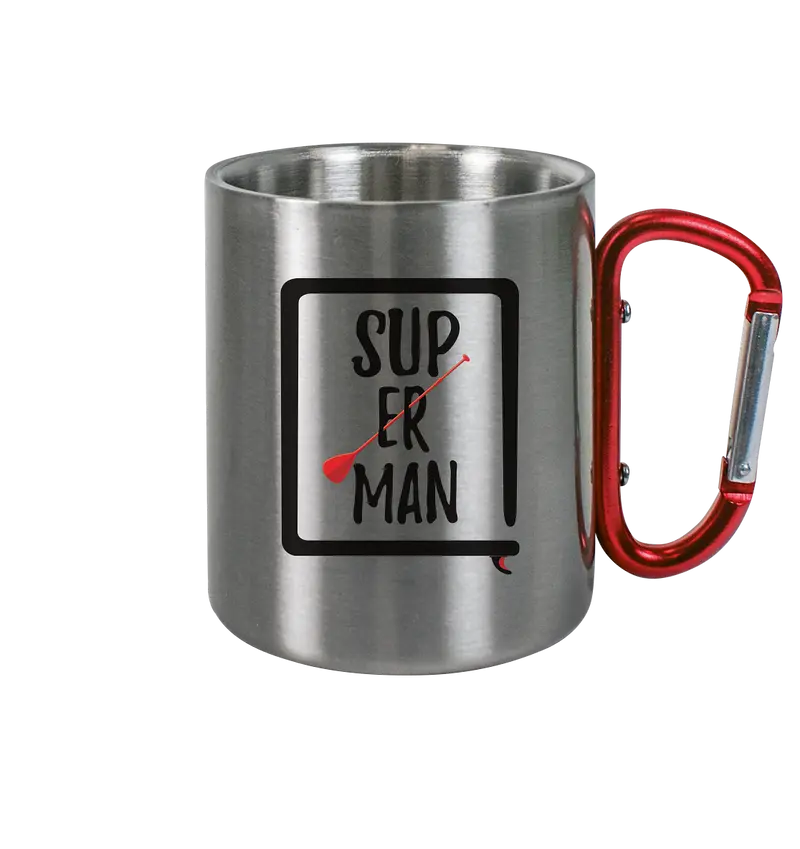 SUP ER MAN  - Edelstahl Tasse