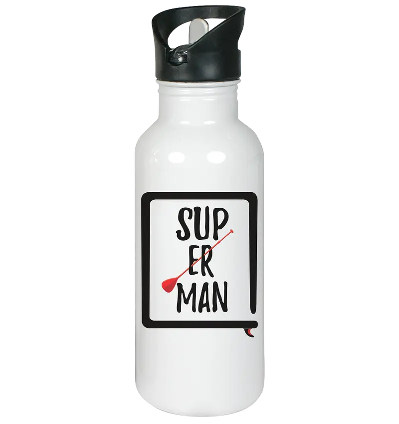 SUP ER MAN - Edelstahl-Trinkflasche