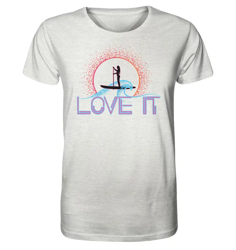 SUP- Love It - Organic Shirt (meliert)