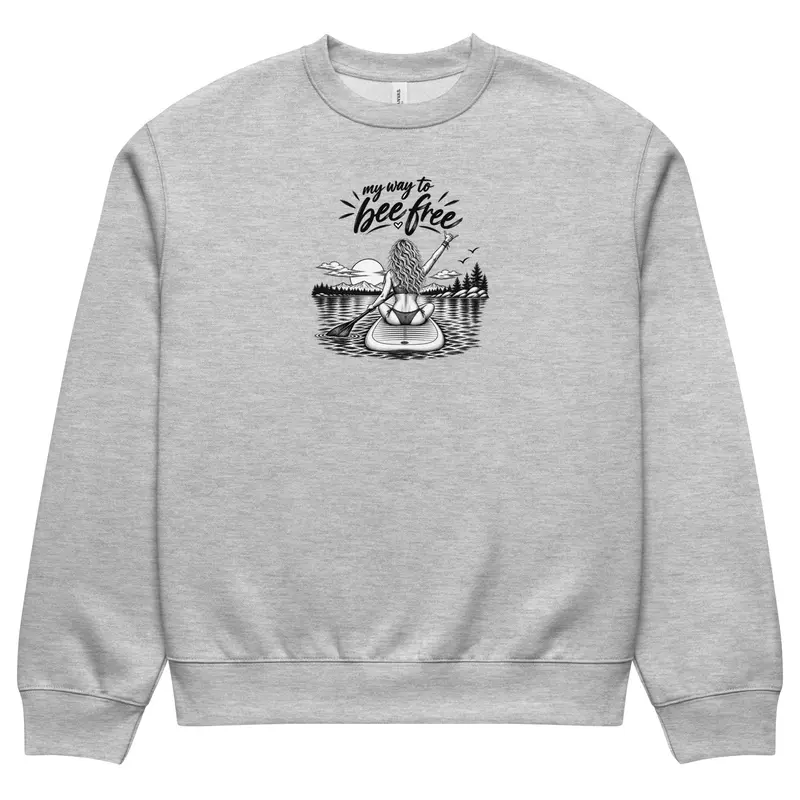 SUP-My Way To Bee Free schwerer oversized Sweatshirt