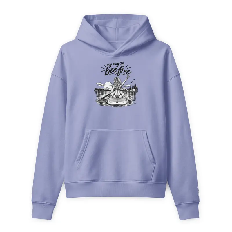 SUP-My Way To Bee Free unisex Midweight-Hoodie mit lässiger Passform