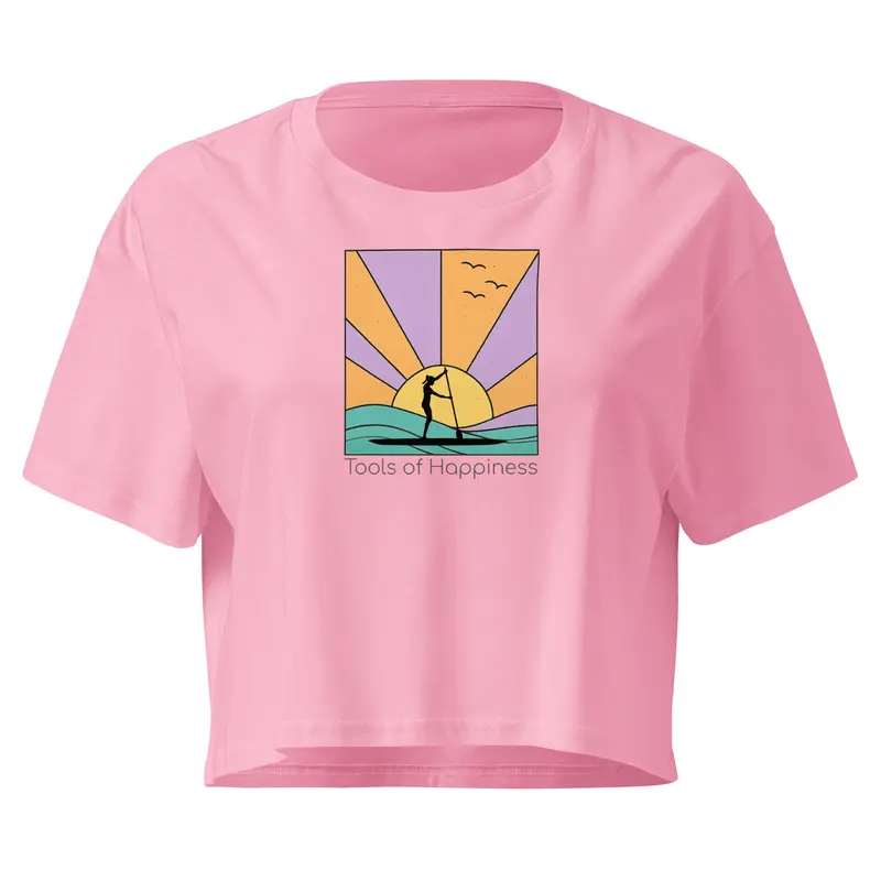 SUP Tools Of Happiness Vintage Damen-Crop-Top