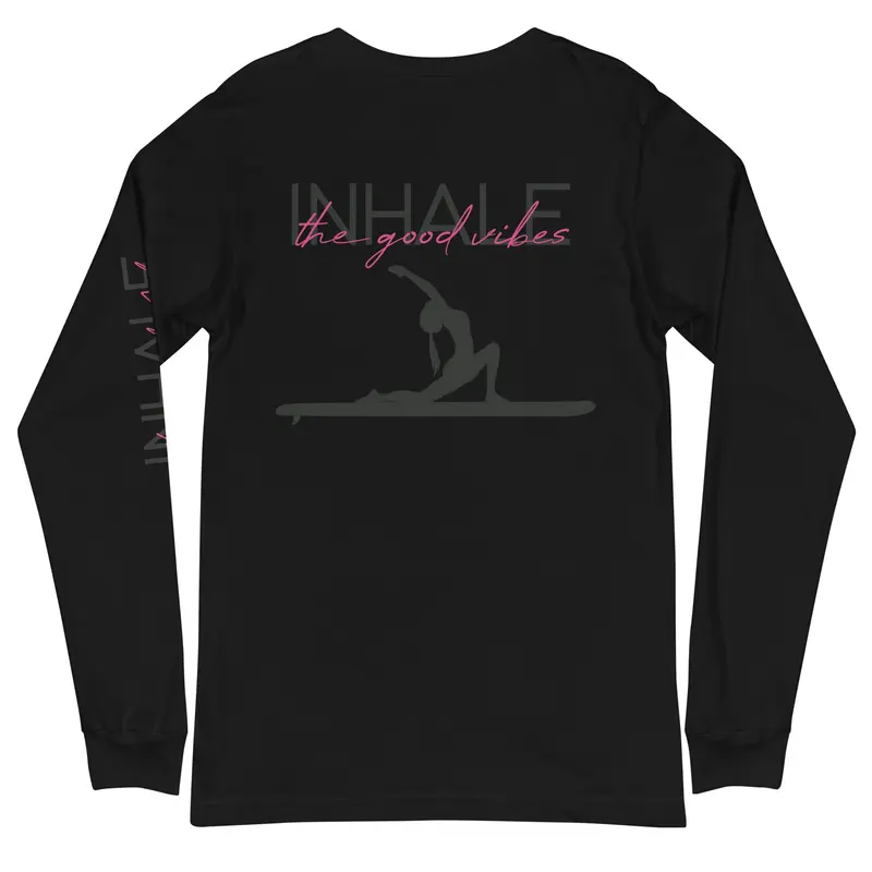 SUP Yoga Good Vibes langärmeliges Unisex-T-Shirt