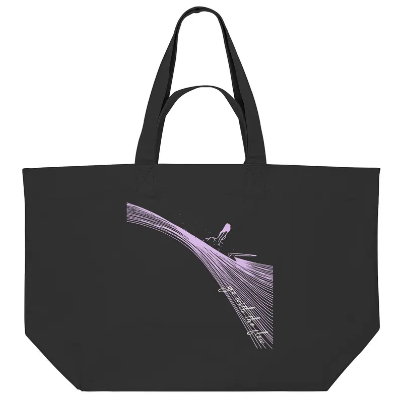 Surfgirl-go withe flow - Organic Shopping-Bag