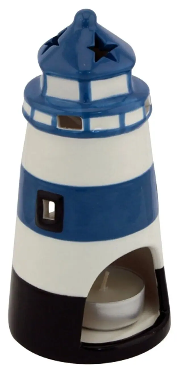 Teelichthalter als Leuchtturm 12,5 cm