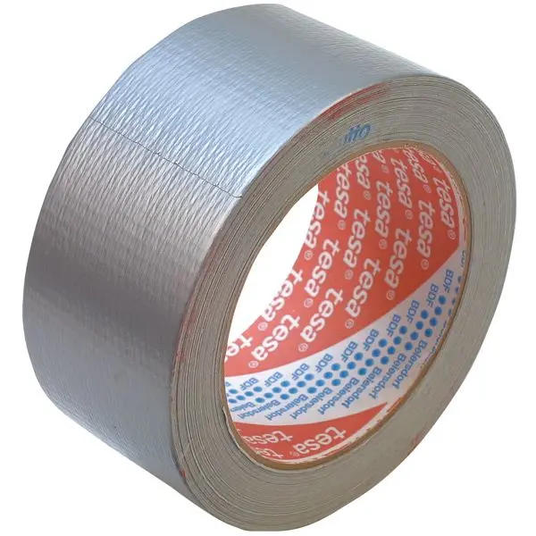 Tesa Silbertape – extra starkes Gewebe-Klebeband 48 mm × 50 m
