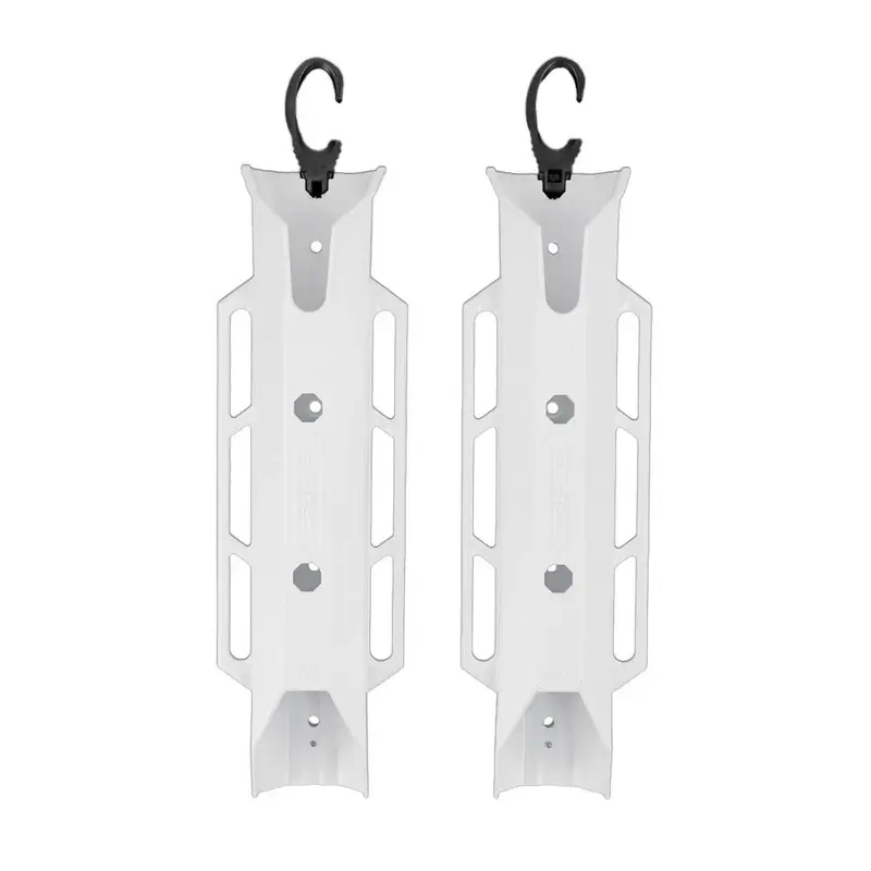 TetherTube Rod Holder - Two Pack with Mounting Hardware, White